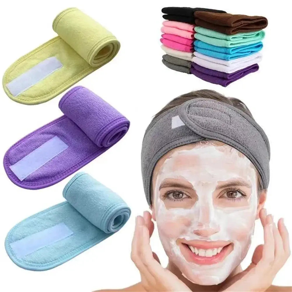 ZenVibe Women Adjustable Wide Headband for Yoga Spa Makeup Breathable Cotton Comfort