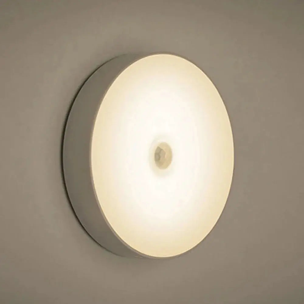 USB Rechargeable LED Night Light Motion Sensor Magnetic Wireless Lamp Warm White No Flicker For Closet Bed Cabinet