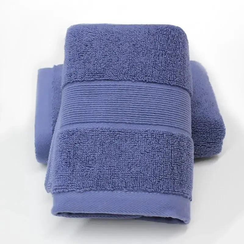 Two Pack Thickened Cotton Face Towels 100 Percent Cotton Absorbent Soft Bath Towels For Adults