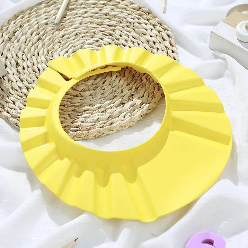 Adjustable Baby Shower Soft Cap For Kids Protecting Eyes And Ears During Bath Time