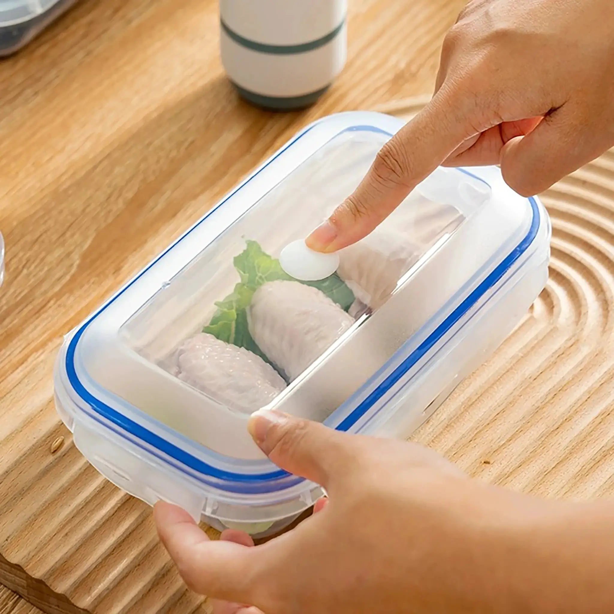 Vacuum Food Storage Box Set 1 To 3 Pieces Microwave Safe Fridge Organizer Fresh Keeping Sealing Food Dispenser