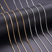 Stainless Steel Snake Chain Necklace For Women And Men 45 50 60 70 Centimeters Long Jewelry Choker Collana Catenina
