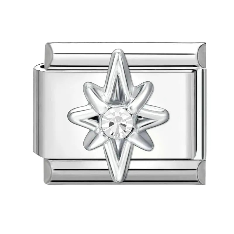 Zircon Moon Cherry Bow Knot Butterfly Heart Star Italian Charm Links For 9mm Bracelet Stainless Steel DIY Jewelry Gifts