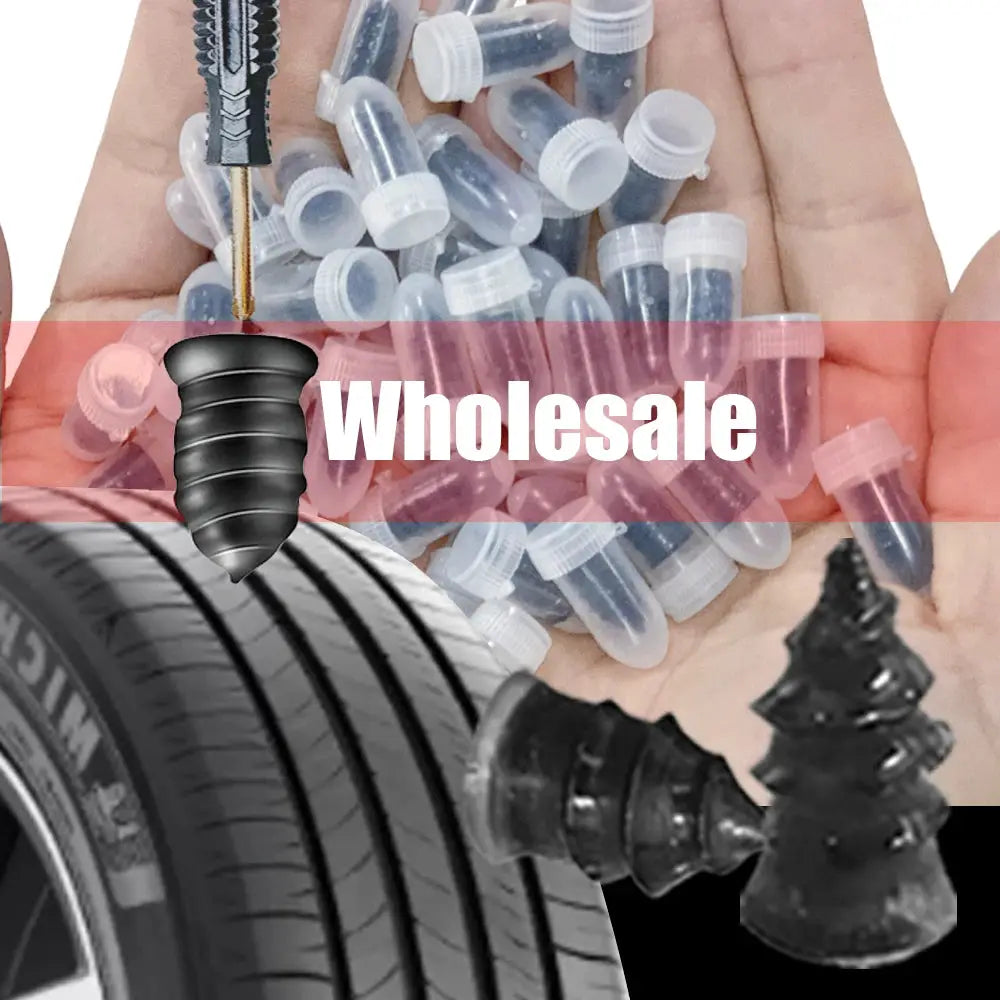 Car tire puncture repair kit by Simples Market; screwdriver included, 10/20/30 pcs, clear plastic plugs