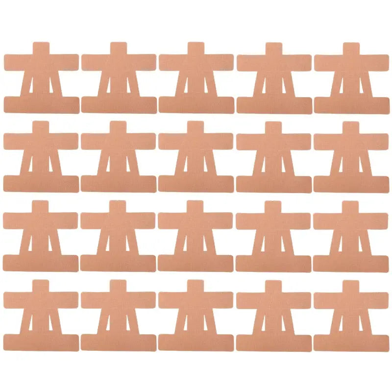Shoulder kinesiology tape precut shapes, peach color, 30-piece pack