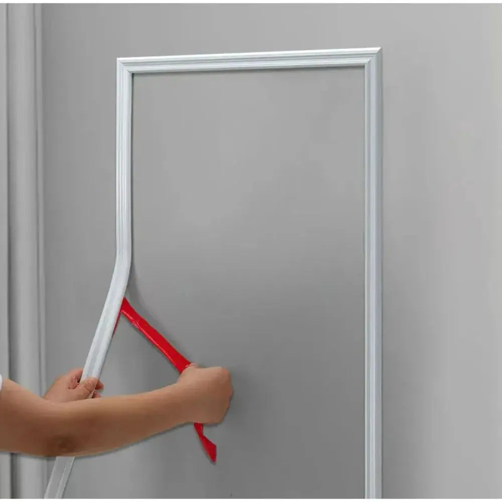 Simples Market self-adhesive PVC decorative strip, white and bendable, 1m roll for walls, floors and cabinets