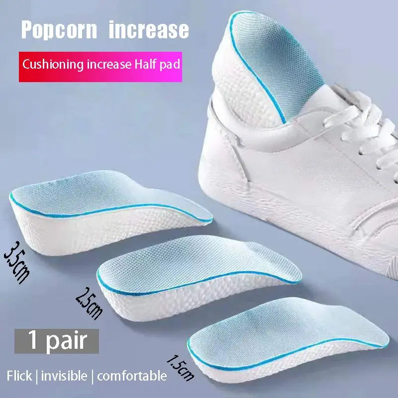 Height Increasing Insoles For Men And Women With Arch Support And Discreet Elastic Lift 1.5 2.5 3.5 cm