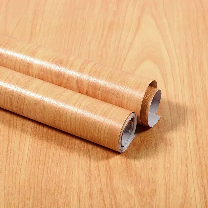 Vinyl Self Adhesive Waterproof Wood Wallpaper Rolls For Walls And Furniture Renovation Film Home Decor PVC - Simples Market