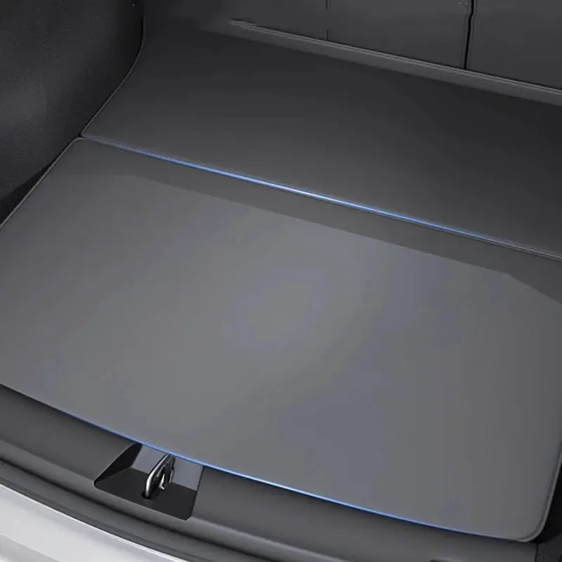 Tesla Model Y Juniper trunk mat by Simples Market, full-coverage cargo liner with side guards