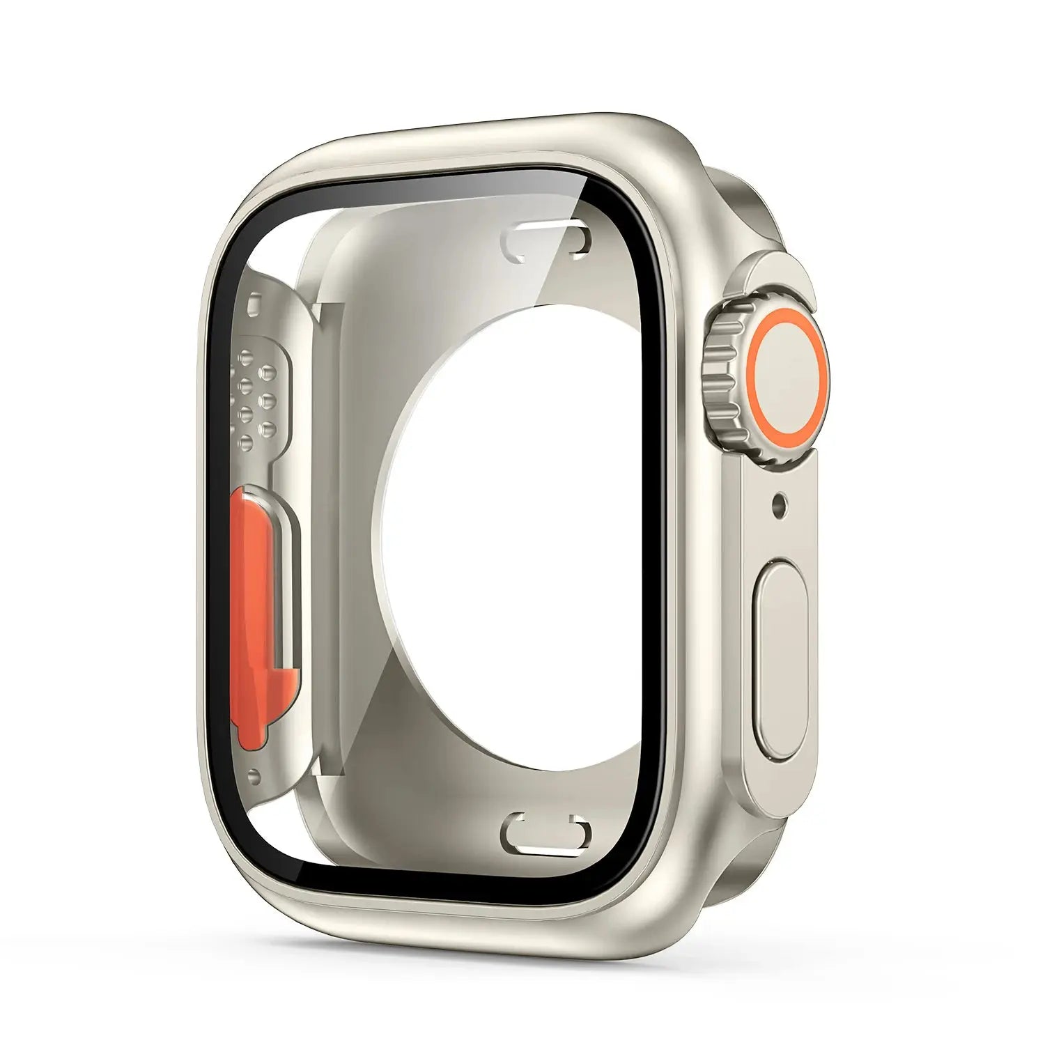 Apple Watch PC bumper case with front/rear protection for 40–46mm in champagne gold