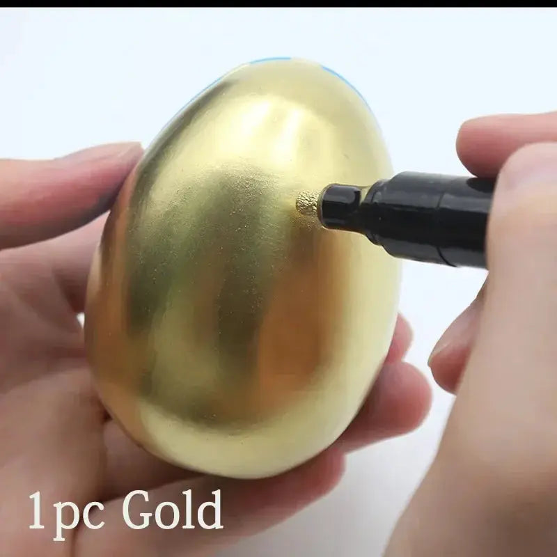Simples Market gold chrome paint marker with 2mm tip for metal, wood, plastic, stone