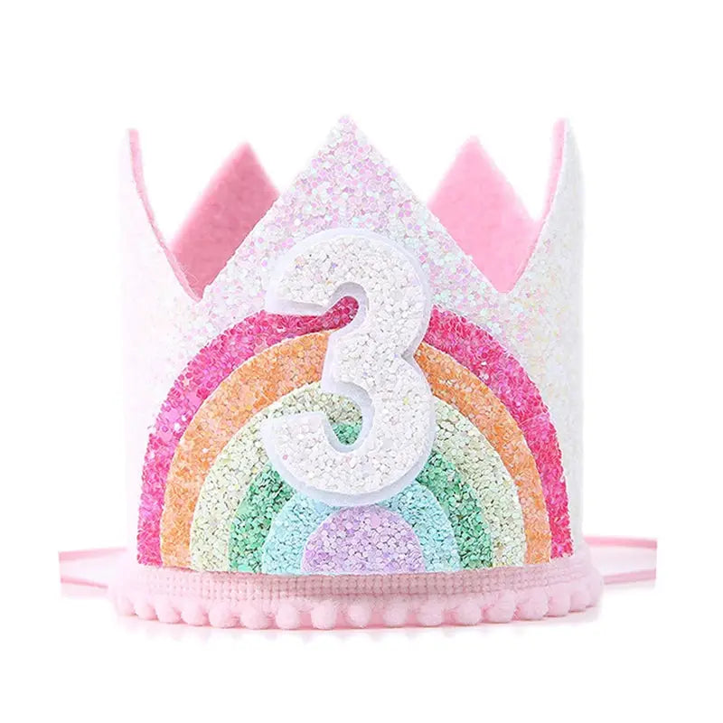 First Birthday Crown Hat For Kids Pink Party Decor Cute Birthday Party Hat For Boys And Girls