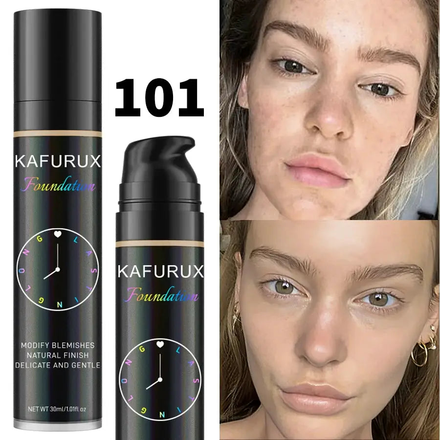 Korean Beauty Pro Foundation 8 Color Liquid Foundation With Concealer Waterproof Sweatproof Face Base Cosmetics Gift Set