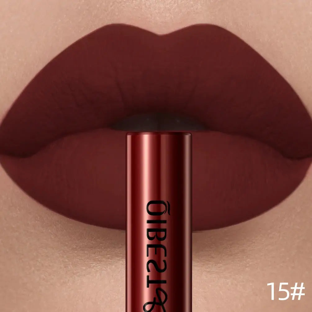 Qibest Matte Liquid Lipstick Waterproof Long Lasting Velvet Matte Lip Tint For All Day Color