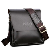 Polo Leisure Men's PU Material Single Shoulder Bag With Adjustable Strap For Business And Leisure