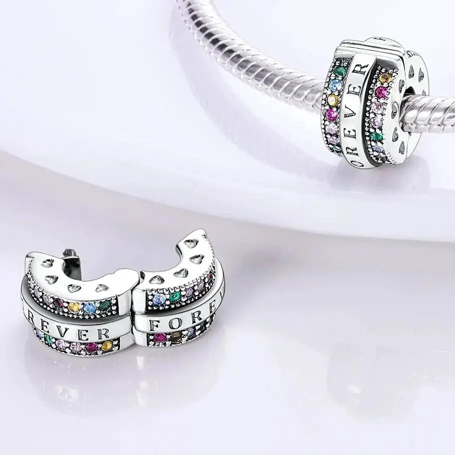 925 Silver Charms Beads for Pandora Style Bracelets Women Animal Charms in Blue Red Green Pink Yellow Gift
