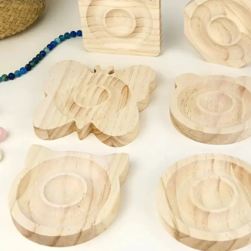 DIY Wooden Beading Design Board For Jewelry Making Bracelets Necklaces Crafts Tray Display