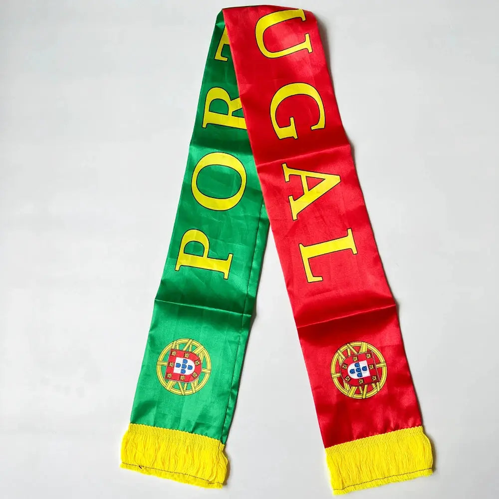 Double Sided Satin Scarf Flag USA Mexico Netherlands Iraq Haiti France