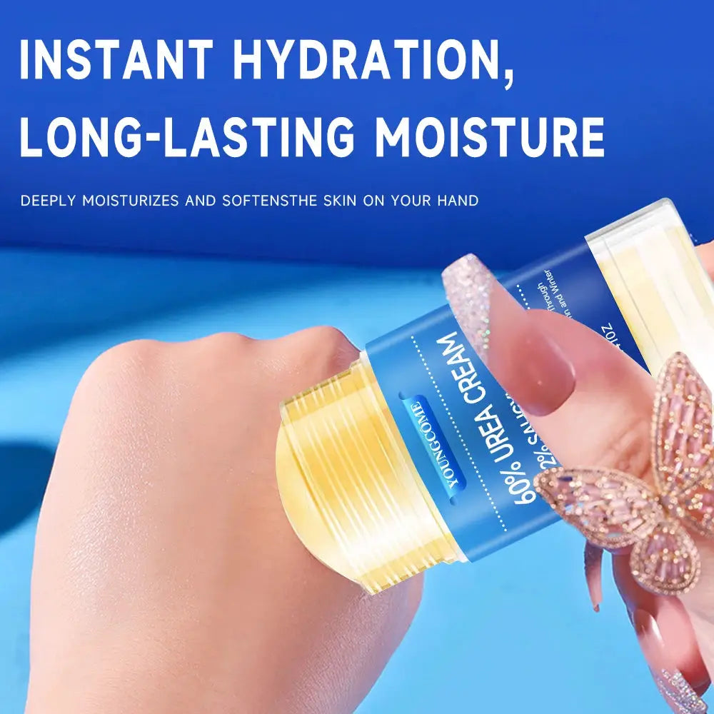 Urea Cream 60 Percent For Feet And Hands With Two Percent Salicylic Acid Maximum Strength Hyaluronic Acid Tea Tree