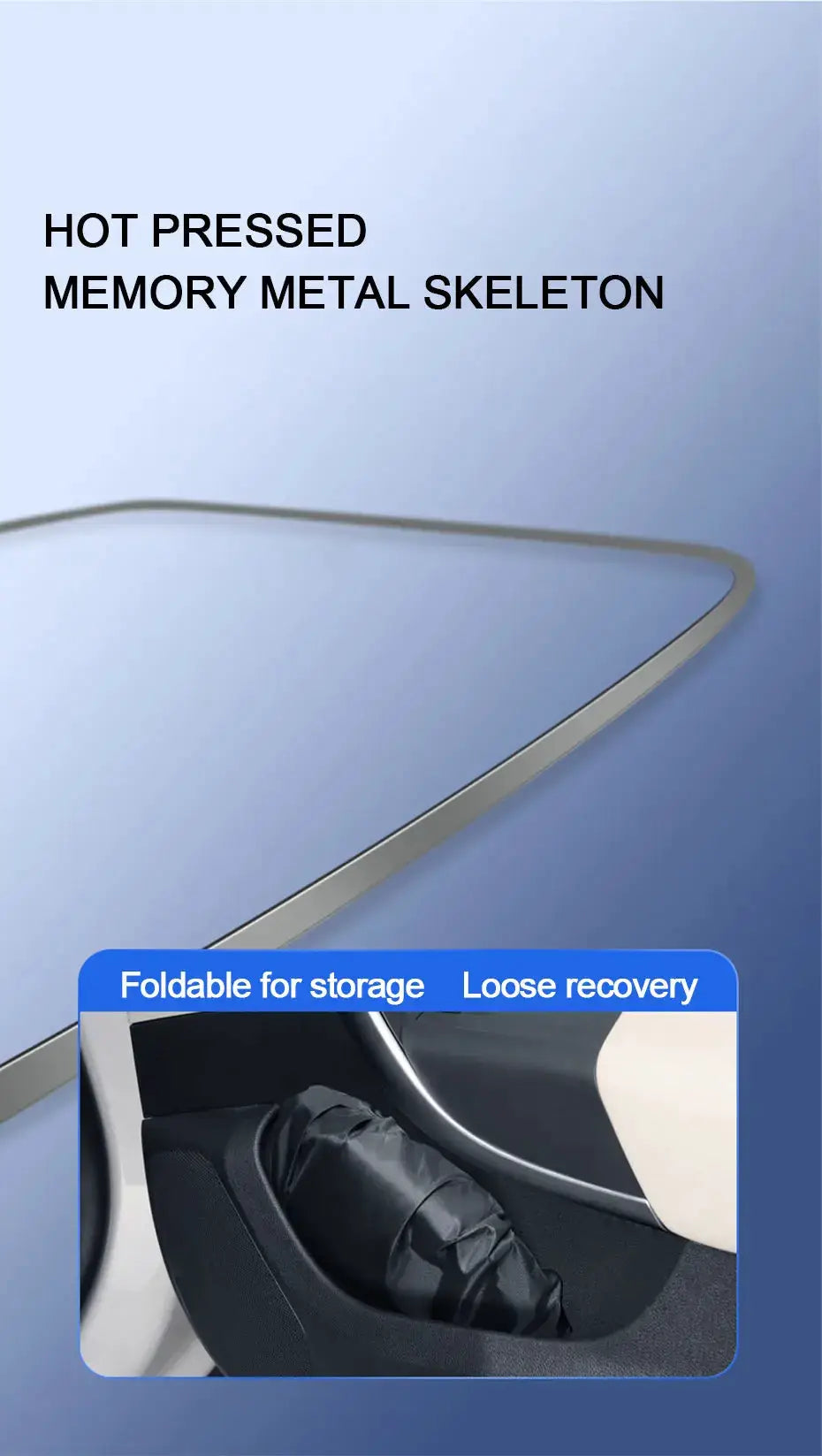 SEAMETAL car windshield sun shade cover by Simples Market; foldable front window sun visor for heat insulation
