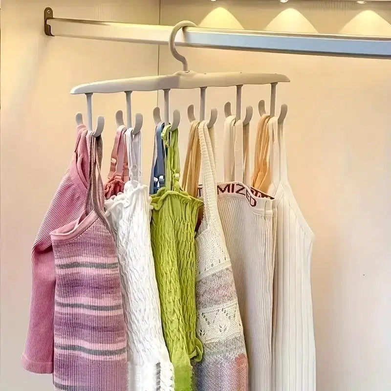 12 Hook Rotating Hanger Space Saving Closet Organizer For Ties Belts