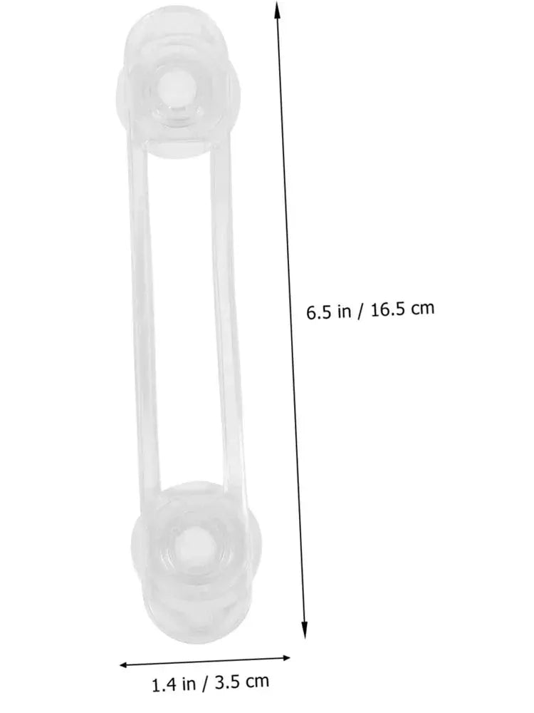 Multi-functional child safety lock Simples Market, transparent plastic with soft strap for drawers and refrigerators.