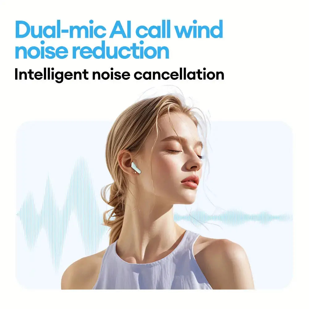Lenovo LE209 Wireless Bluetooth Earphones With Active Noise Cancellation For Immersive HiFi Music And 12mm Drivers