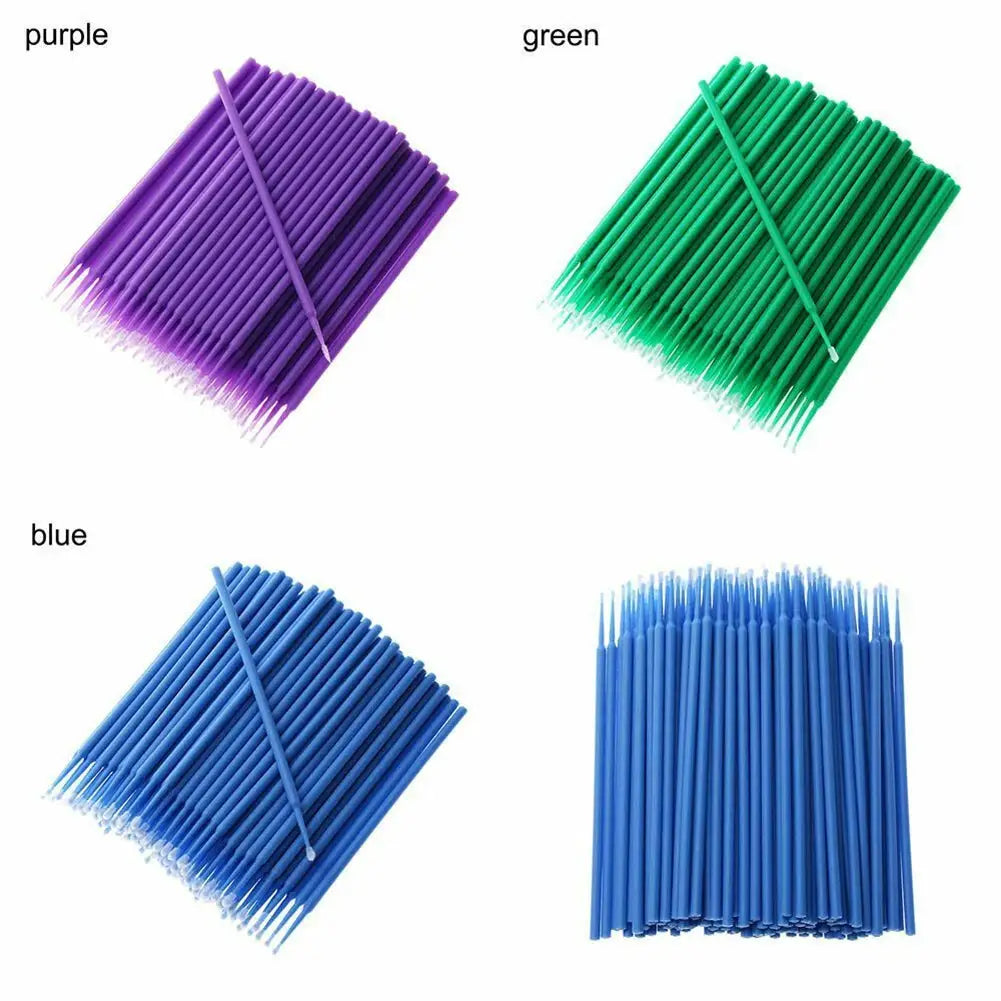 AutoPro Car Touch Up Paint Brush Set 100 Pcs With Flexible Fine Tips For Precise Non Drip Application