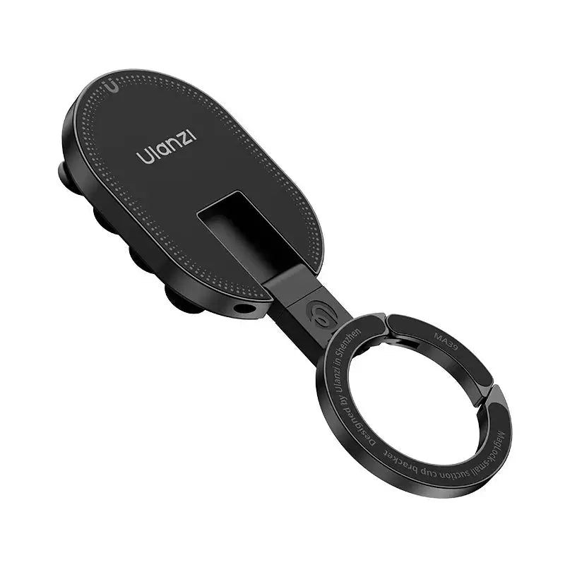 Ulanzi MA39 MagLock suction-cup desktop phone mount for iPhone in black with ring holder