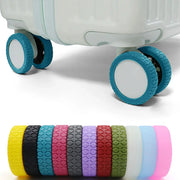 LuggageGuard Wheel Protector Covers Wear Resistant Silicone For Quiet Scratch Free Spinner Wheels