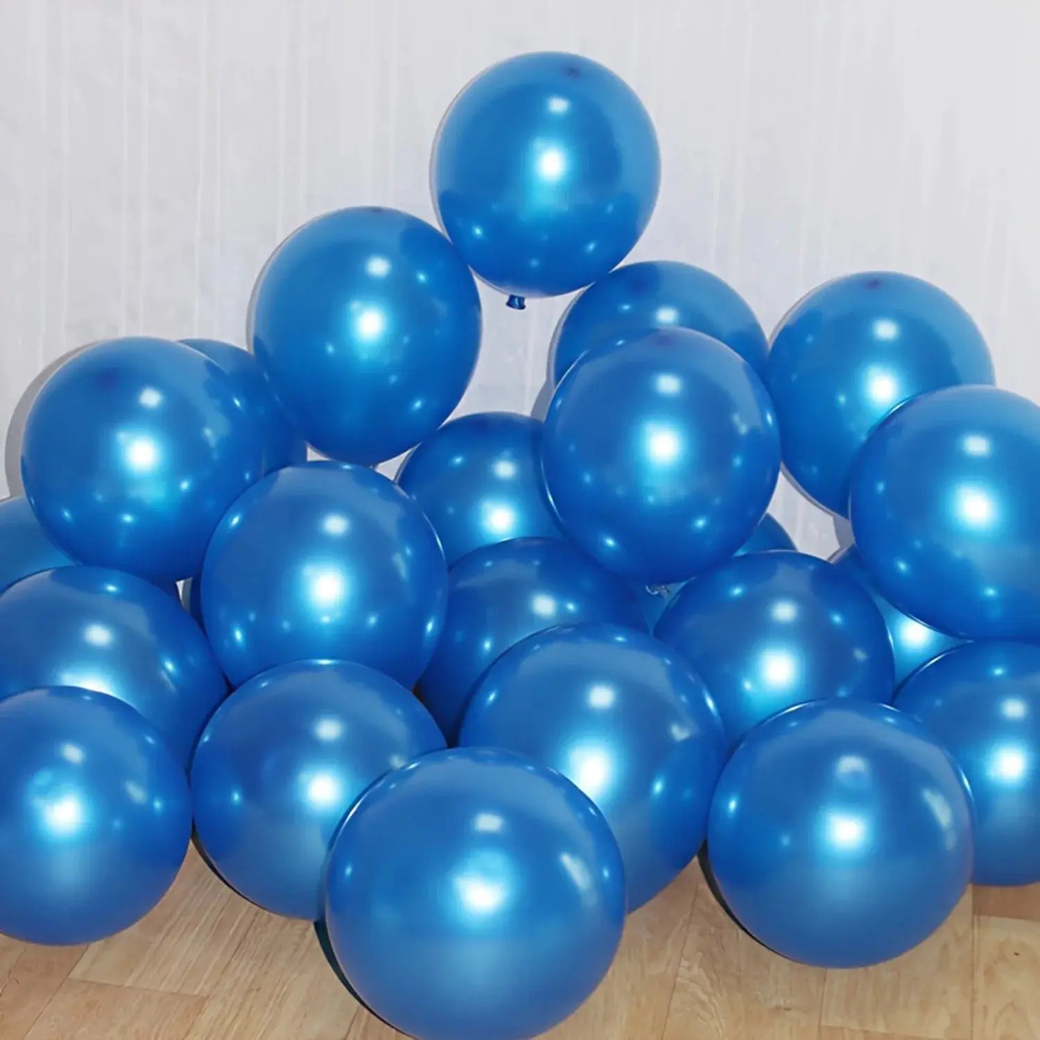 20 Pack Pearl Blue Thick Transparent Latex Balloons With Starry Sky Effect For Birthdays Weddings Graduation Decoration