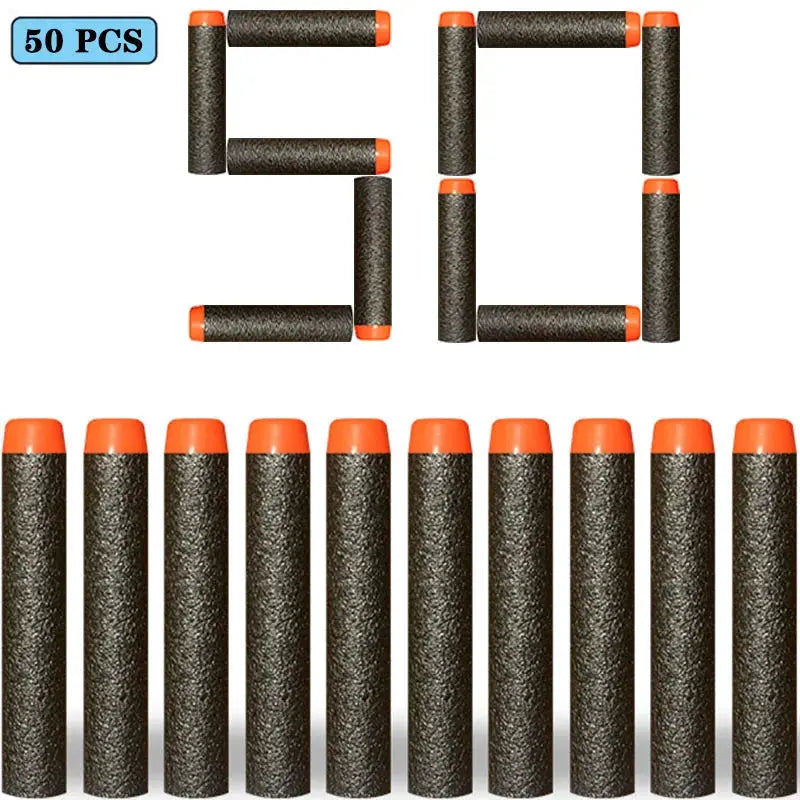 7.2cm EVA Foam Darts 100 Pieces Refill Rounds for Nerf N Strike Blasters Round Head Safe Play