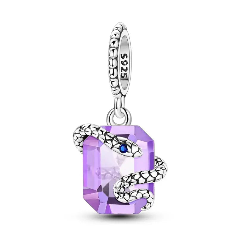New 925 Sterling Silver Charms Beads Pendants Tree of Life Turtle Gemstone Sunflower for Women Bracelet Jewelry Gift
