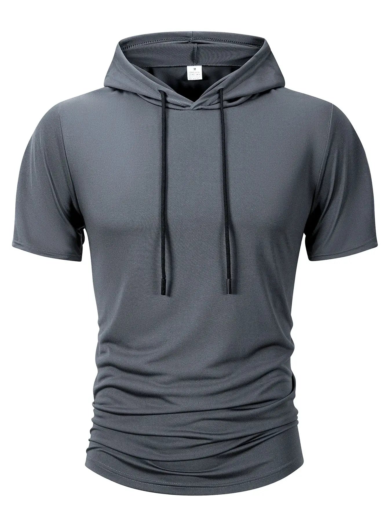 Men's Hooded T Shirt Lightweight Breathable Moisture Wicking Summer Casual Fitness Top