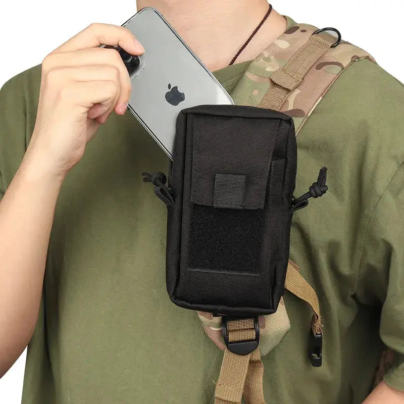Molle Tactical Waist Bag Outdoor Emergency EDC Pouch Phone Pack For Climbing Running Hunting Hiking