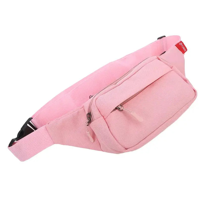 Unisex Men Waist Bag Pack Purse Casual Large Phone Belt Bag Pouch Women's Canvas Travel Phone Bag Fanny Banana Bag Hip 3 Pockets - Simples Market