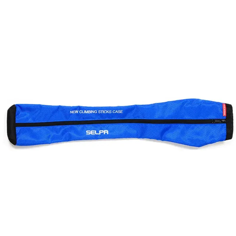 Trekking pole carry bag blue waterproof with zipper closure, SELPA brand for outdoor walking sticks