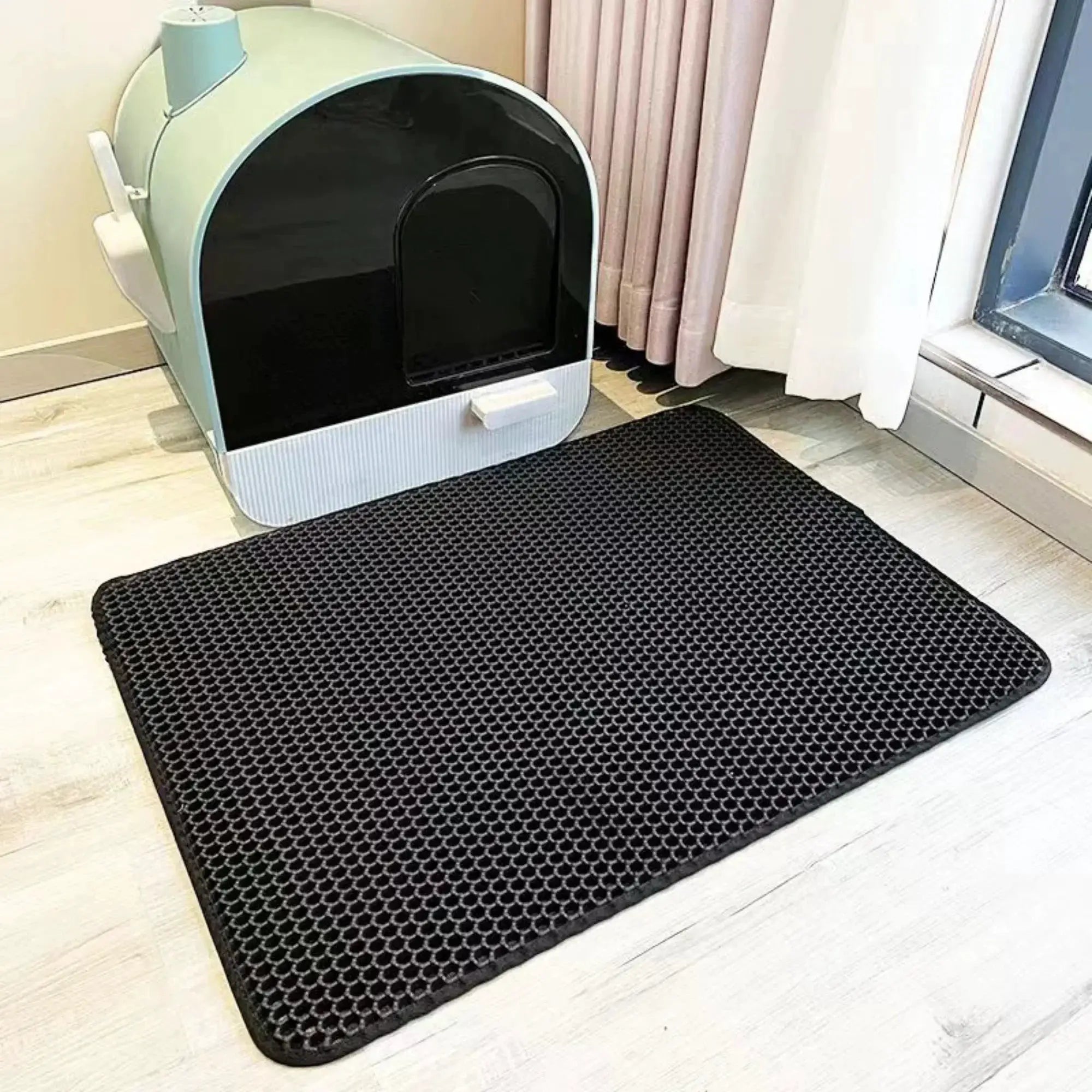 Extra Large Cat Litter Mat Heavy Duty Waterproof Two Layer Non Slip Washable Floor Protector For Litter Box