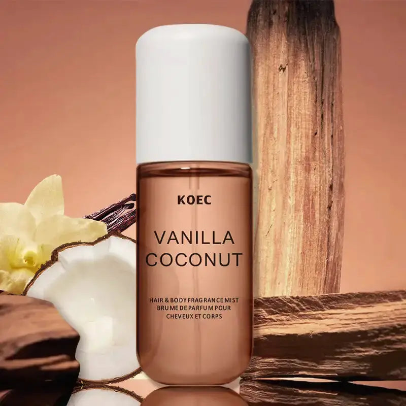 KOEC Vanilla Coconut Fragrance Mist For Hair And Body Hydrating Perfume Spray Refreshing Scent