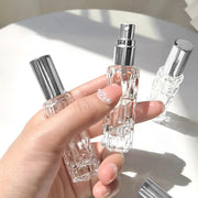 10ml Glass Perfume Spray Bottle With Aluminum Spray Head Refillable Portable Empty Bottle For Fragrances
