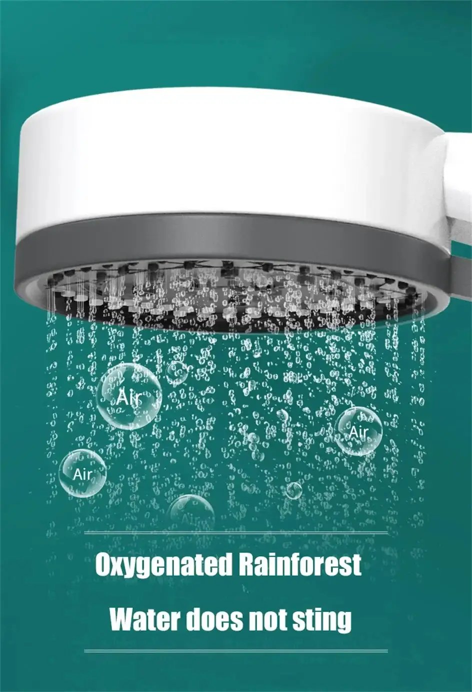 Showerhead by Simples Market, white 10-mode with high-pressure filtration