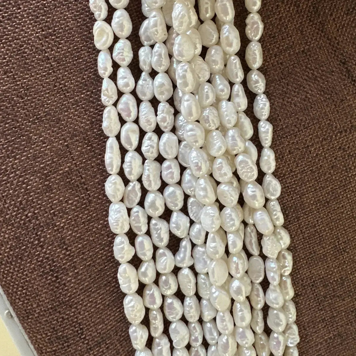 4.5-5.5mm Irregular Baroque Natural Freshwater Pearls Semi-Finished Beads For Jewelry Making DIY Necklace And Bracelet