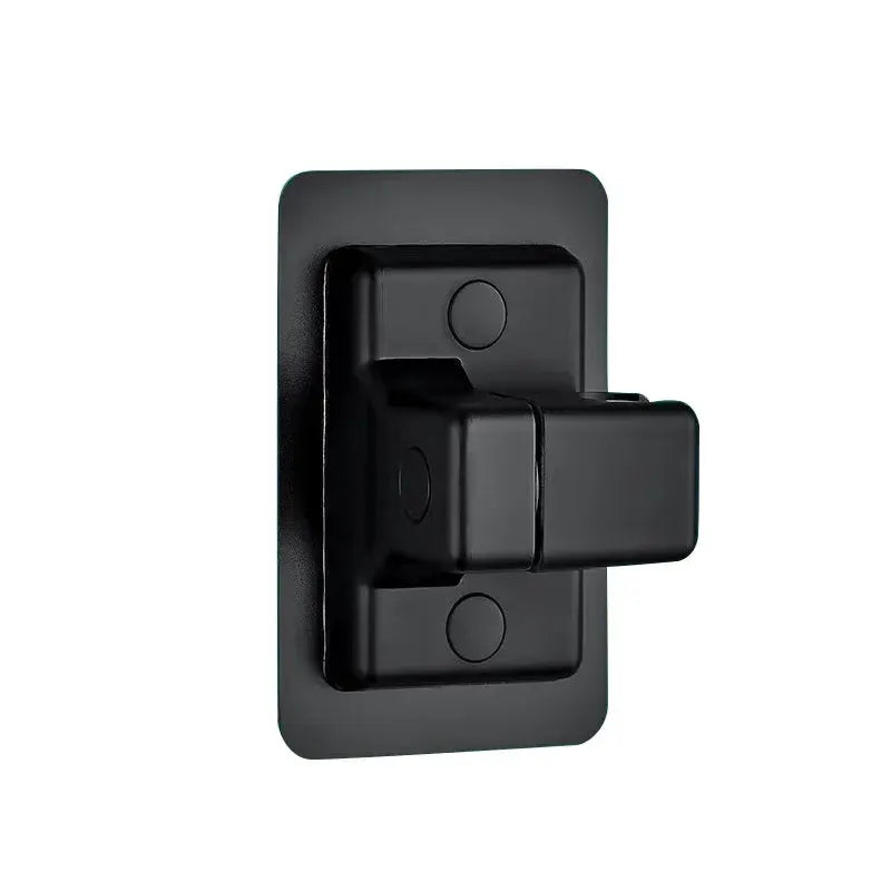 Simples Market universal shower head holder, black wall-mounted, self-adhesive bracket