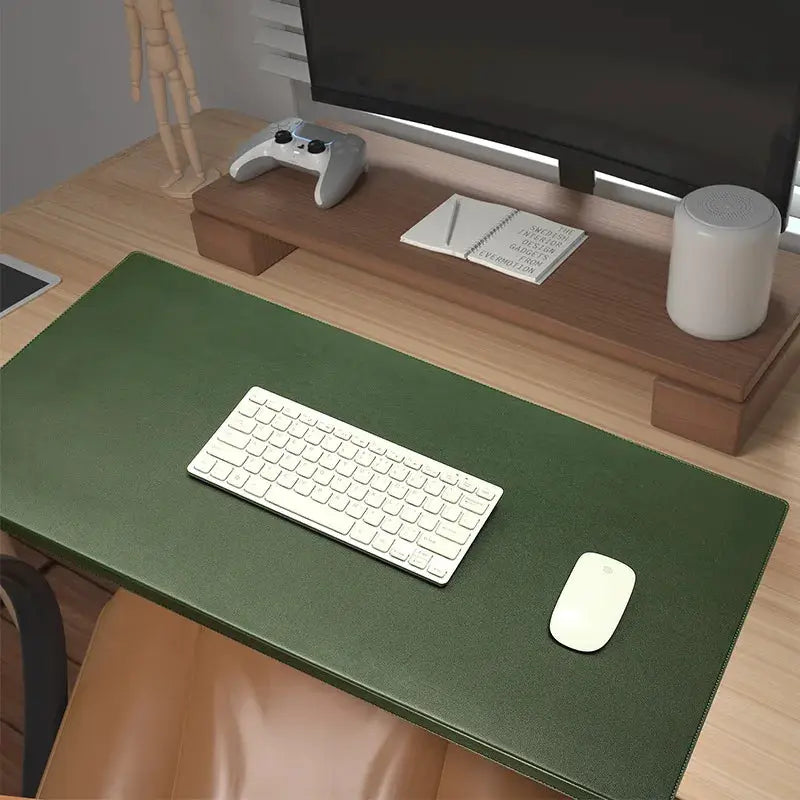 Folding Elbow Guard Wrist Guard PU Leather Desk Pad Big Mouse Pad for Laptop Computer Desk Mat Gaming Table Cushion