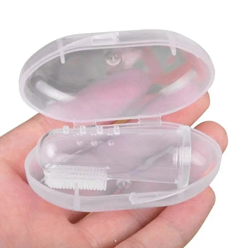 PetCare Super Soft Finger Toothbrush For Dogs And Cats With Gentle Silica Gel Cleans Teeth Gums Bad Breath And Tartar