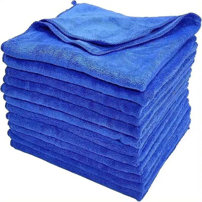 ProDetail Microfiber Towels 10 Pack Ultra Soft Absorbent Cloths For Car Wash Drying And Streak Free Shine