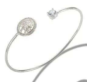 Geometric Stainless Steel Cuff Bracelet For Women With Adjustable Fit And Gold Color Plating