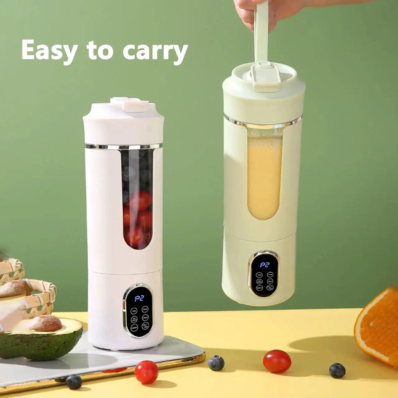 Portable Juicer Wireless USB Charging 12 Blade 4 Gears Ice Crusher