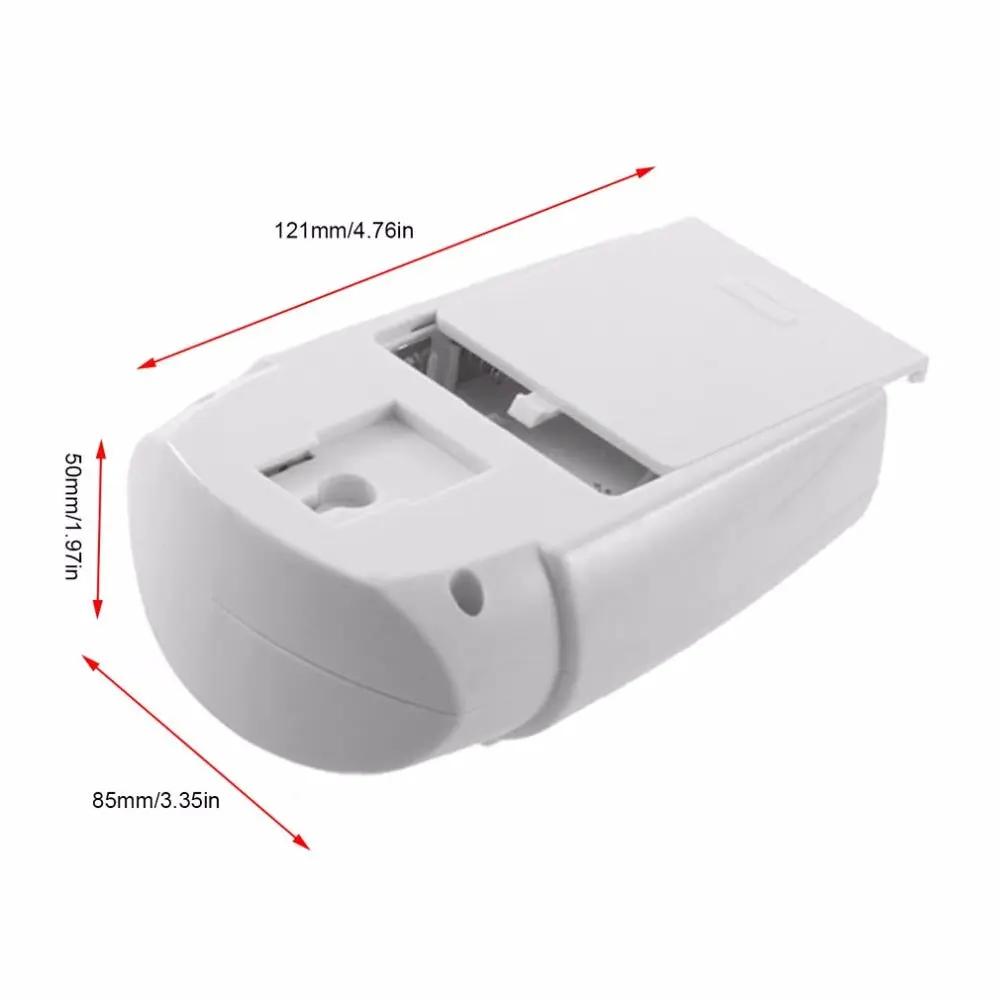 Simples Market wireless motion sensor alarm, white plastic security detector with remote control for home and garage