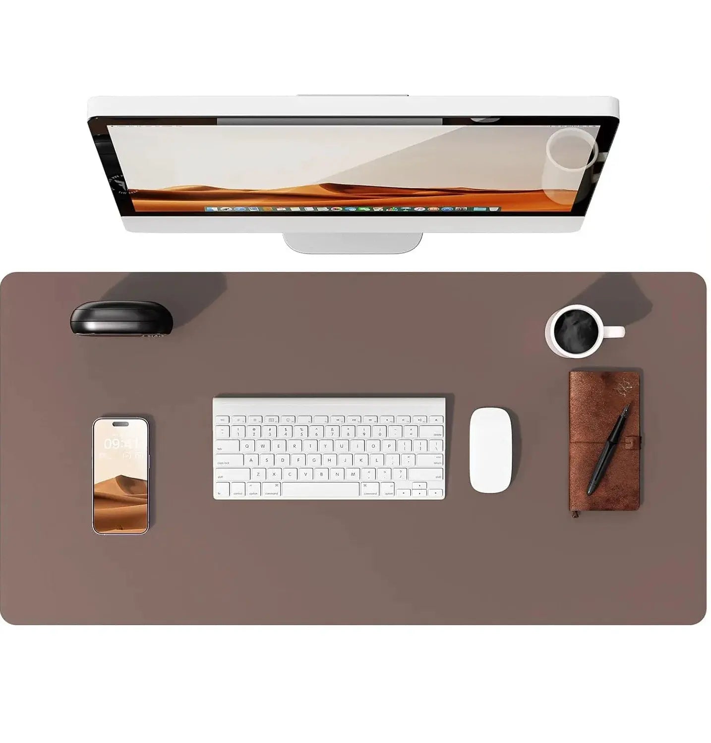 Large PU Leather Desk Pad Mouse Pad For Office Non Slip Leather Desk Mat Laptop Desk Pad Protector